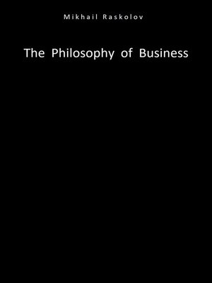 cover image of The Philosophy of Business